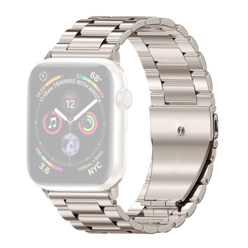 Three Beads Stainless Steel Watch Band Strap Replacement for Apple Watch Ultra Ultra 2 49mm Series 9 45mm SE (2022) (2023) 44mm Series 9 8 45mm 7 45mm Apple Watch Series 6 SE SE (2022) (2023) 5 4 44mm Series 3 2 1 42mm Three Beads Stainless Steel Watch Band Strap Replacement for Apple Watch Ultra Ultra 2 49mm Series 9 45mm SE (2022) (2023) 44mm Series 9 8 45mm 7 45mm Apple Watch Series 6 SE SE (2022) (2023) 5 4 44mm Series 3 2 1 42mm
